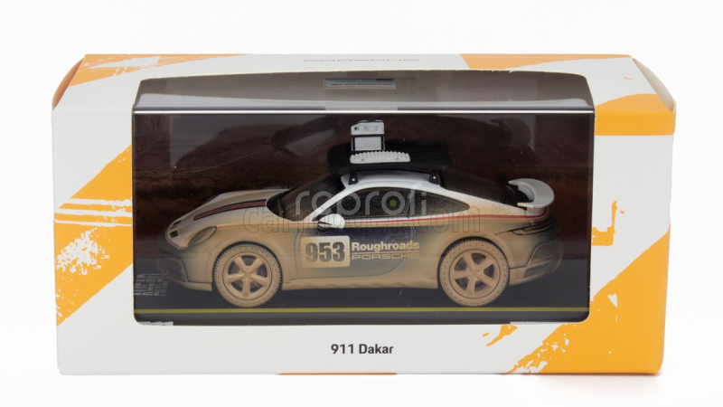 Spark-model Porsche 911 992 Dakar N 953 Ahead Coupe 2024 1:43 Bílá Modrá Červená