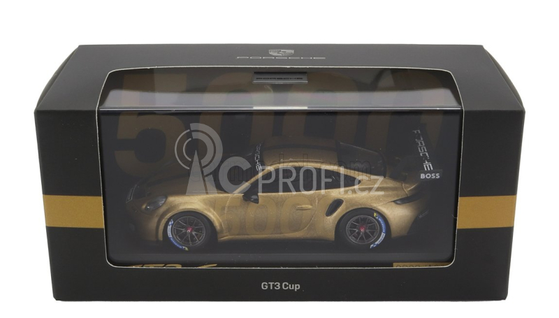 Spark-model Porsche 911 992 Gt3 Cup 5000 Coupe 2022 1:43 Matná Zlatá Černá