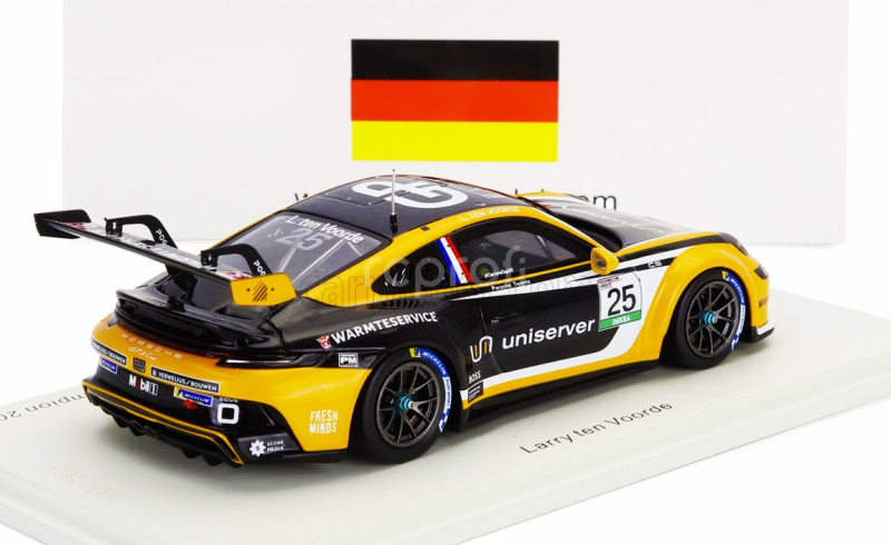 Spark-model Porsche 911 992 Gt3 Cup N 25 Porsche Carrera Cup Deutschland Champion 2023 Larry Ten Voorde 1:43 Černá Oranžová