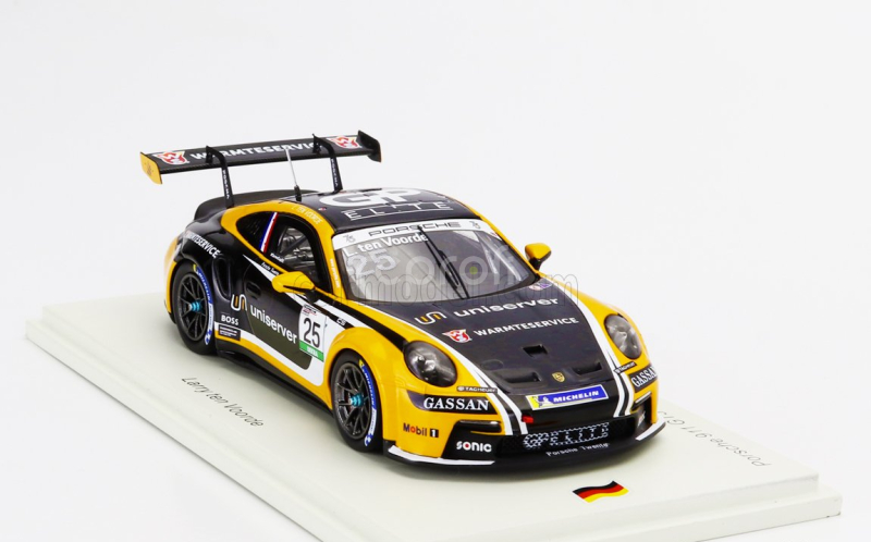 Spark-model Porsche 911 992 Gt3 Cup N 25 Porsche Carrera Cup Deutschland Champion 2023 Larry Ten Voorde 1:43 Černá Oranžová