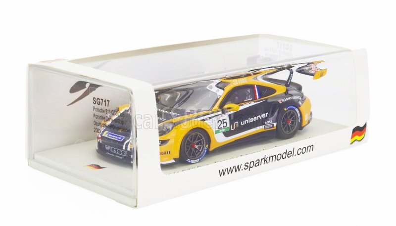 Spark-model Porsche 911 992 Gt3 Cup N 25 Porsche Carrera Cup Deutschland Champion 2023 Larry Ten Voorde 1:43 Černá Oranžová