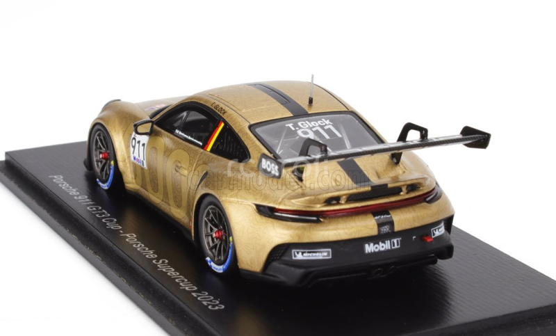 Spark-model Porsche 911 992 Gt3 Cup Team Porsche Motorsport N 911 Porsche Supercup Season 2023 Timo Glock 1:43 Zlatá Černá