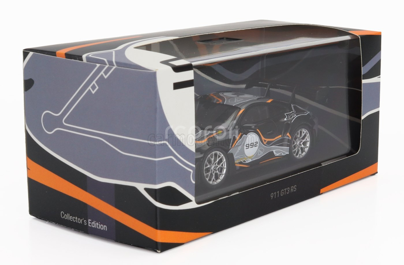 Spark-model Porsche 911 992 Gt3 Rs Coupe N 992 Weissach Test Track 2023 1:43 Černá Stříbrná Oranžová