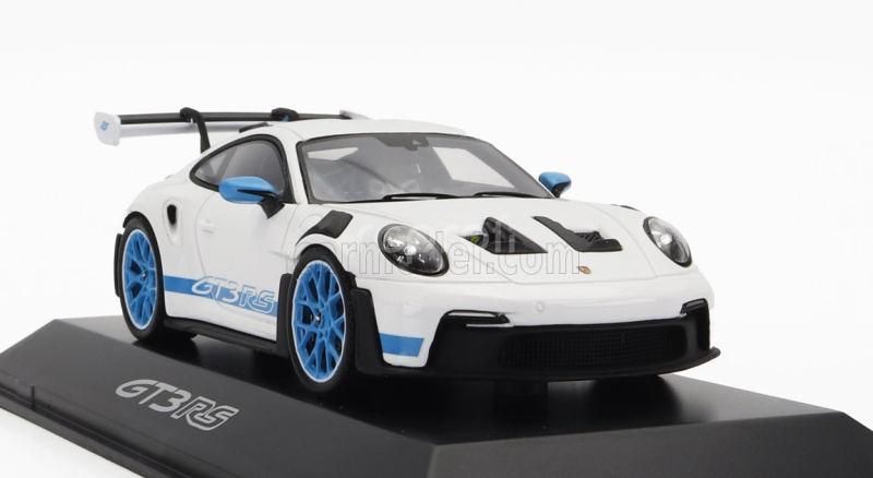 Spark-model Porsche 911 992 Gt3 Rs Iaa Monaco 2023 1:43 Bílá Modrá