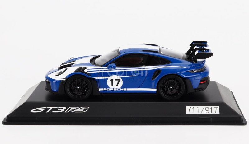 Spark-model Porsche 911 992 Gt3 Rs N 17 Racing Coupe 2023 1:43 Modrá Bílá