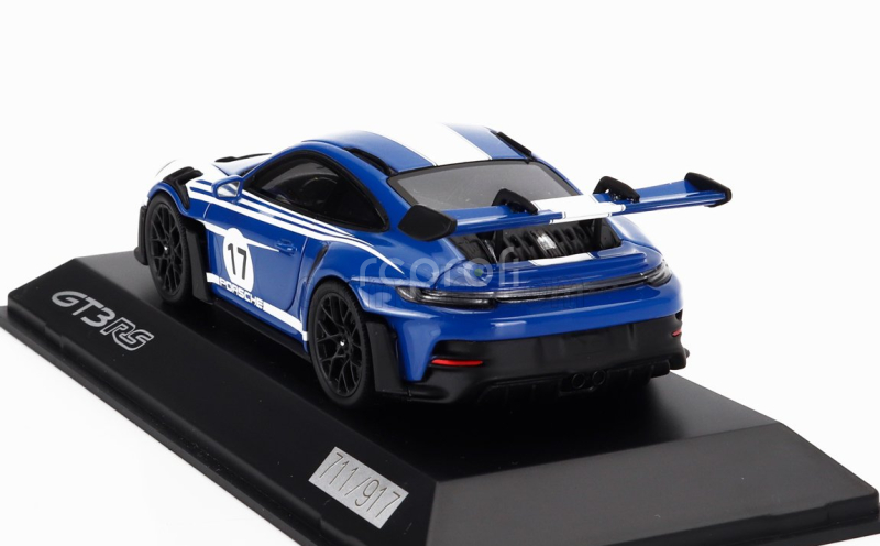 Spark-model Porsche 911 992 Gt3 Rs N 17 Racing Coupe 2023 1:43 Modrá Bílá