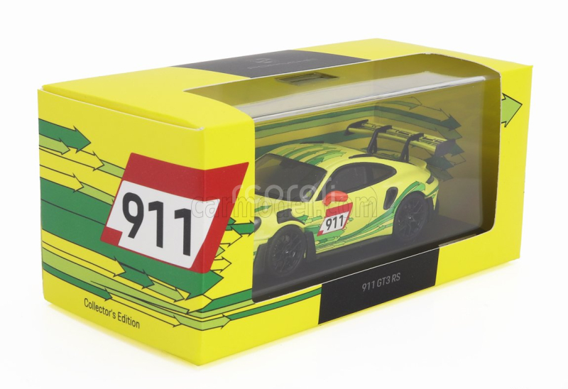 Spark-model Porsche 911 992 Gt3 Rs N 911 Coupe 2023 1:43 Žlutá Zelená