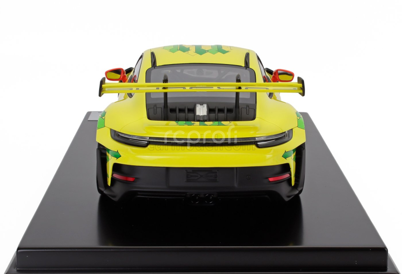Spark-model Porsche 911 992 Gt3 Rs N 911 Coupe 2023 - Con Vetrina - With Showcase 1:12 Žlutá Zelená