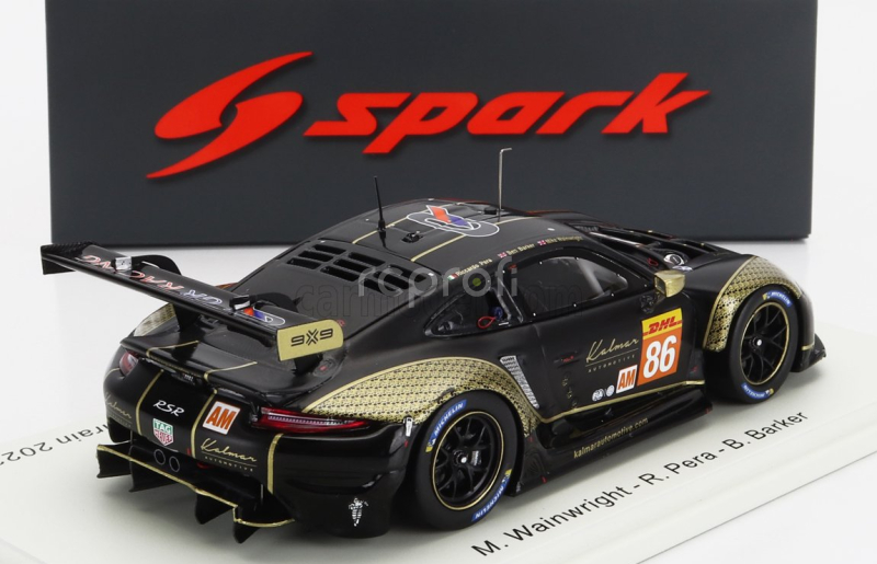 Spark-model Porsche 911 992 Rsr-19 Team Gr Racing N 86 8h Baharain 2023 Micheal Wainwright - Riccardo Pera - Benjamin Barker 1:43 Černé Zlato
