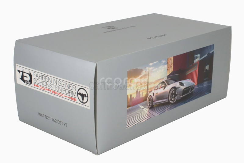 Spark-model Porsche 911 992 Turbo Coupe 2023 - First Turbo Remastered - Con Vetrina - With Showcase 1:18 Silver