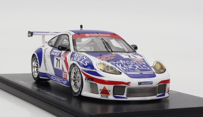 Spark-model Porsche 911 996 Gt3 R 3.6l Team Colucci Racing N 71 24h Le Mans 2000 C.wagner - S.lewis - B.mazzuoccola 1:43 Bílá 2 Tóny Modrá
