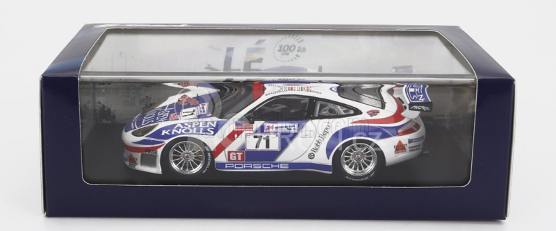 Spark-model Porsche 911 996 Gt3 R 3.6l Team Colucci Racing N 71 24h Le Mans 2000 C.wagner - S.lewis - B.mazzuoccola 1:43 Bílá 2 Tóny Modrá