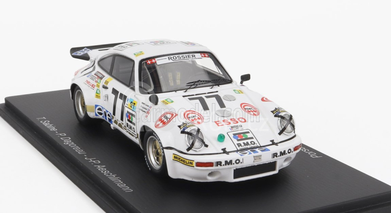 Spark-model Porsche 911 Carrera Rs 3.0l Team P.dagoreau N 77 24h Le Mans 1975 T.sabine - P.dagoreau - J.p.aeschlimann 1:43 Bílá