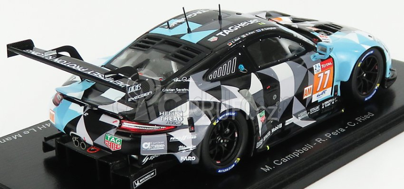 Spark-model Porsche 911 Rsr 4.0l Team Dempsey Proton Racing N 77 24h Le Mans 2020 M.campbell - R.pera - C.ried 1:43 Šedá Černá Světle Modrá