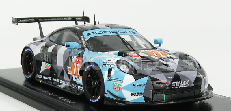 Spark-model Porsche 911 Rsr 4.0l Team Dempsey Proton Racing N 77 24h Le Mans 2020 M.campbell - R.pera - C.ried 1:43 Šedá Černá Světle Modrá