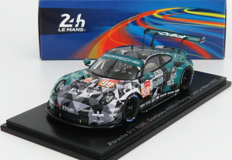 Spark-model Porsche 911 Rsr Team Dempsey Proton Racing N 99 36th 24h Le Mans 2020 J.andlauer - V.inthraphuvasak - L.legeret 1:43 Black