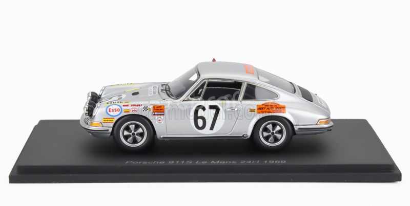 Spark-model Porsche 911s Coupe 1991cc S6 Team J.farjon N 67 24h Le Mans 1969 Philippe Farjon - Jacky Dechaumel 1:43 Silver