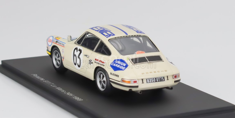 Spark-model Porsche 911s Coupe 1991cc S6 Team M.martin N 63 24h Le Mans 1969 Rene Mazzia - Pierre Mauroy 1:43 Bílá Zelená