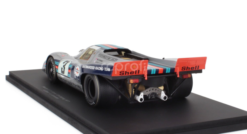 Spark-model Porsche 917k 4.9l Team Martini Racing N 3 Winner 12h Sebring 1971 Vic Elford - Gerard Larrousse 1:18 Stříbrná Modrá