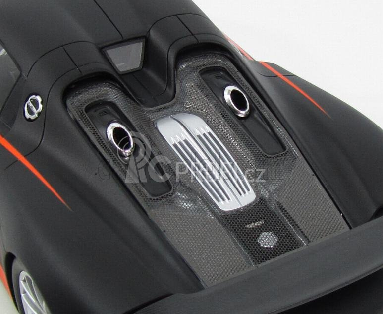 Spark-model Porsche 918 Spider N 25 Weissach Package 2013 1:18 Matná Černá Oranžová