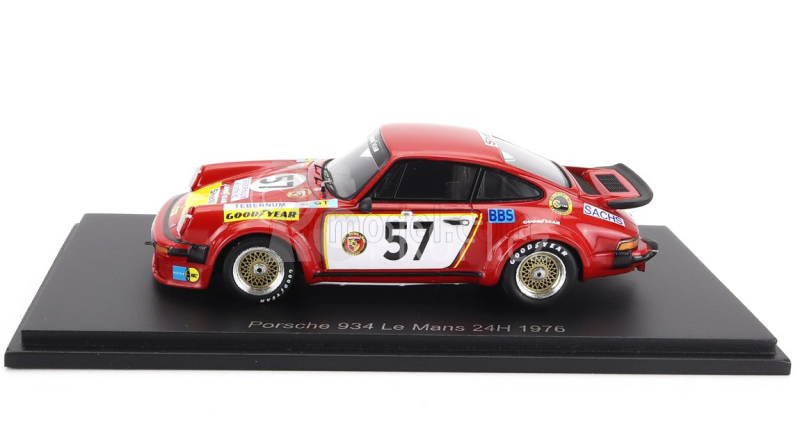 Spark-model Porsche 934 3.0l F6 Team Gelo Racing Team N 57 24h Le Mans 1976 T.schenker - T.hezemans 1:43 Red