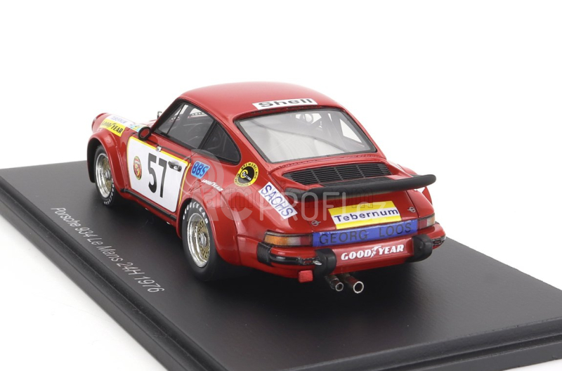 Spark-model Porsche 934 3.0l F6 Team Gelo Racing Team N 57 24h Le Mans 1976 T.schenker - T.hezemans 1:43 Red