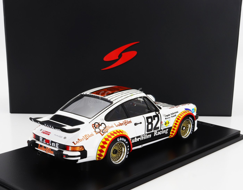 Spark-model Porsche 934 3.0l Turbo Team Lubrifilm Racing N 82 24h Le Mans 1979 H.muller - A.pallavicini - M.vanoli 1:18 Bílá