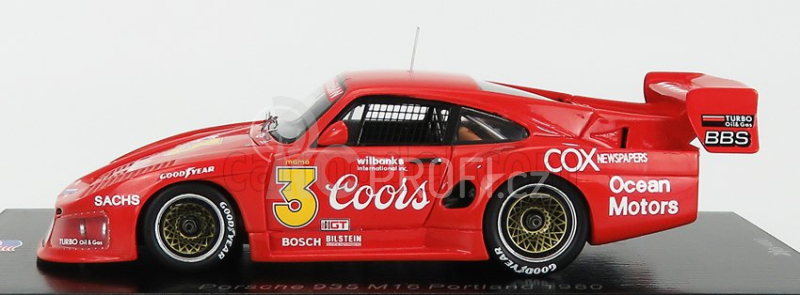 Spark-model Porsche 935 N 3 Sears Point 1980 J.busby 1:43 Red