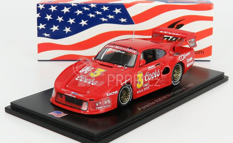Spark-model Porsche 935 N 3 Sears Point 1980 J.busby 1:43 Red