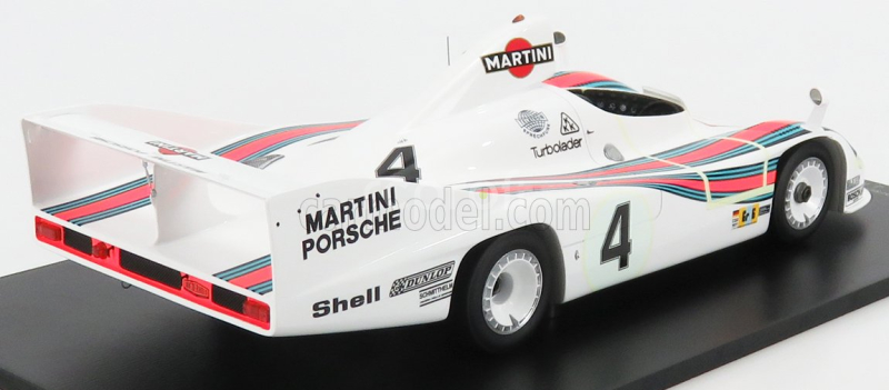 Spark-model Porsche 936/77 2.1l Twin Turbo Team Martini Racing Porsche System N 4 Winner 24h Le Mans 1977 Jacky Ickx - Hurley Hywood - Jurgen Barth 1:18 Bílá Červená Modrá