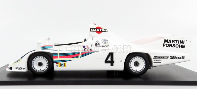Spark-model Porsche 936/77 2.1l Twin Turbo Team Martini Racing Porsche System N 4 Winner 24h Le Mans 1977 Jacky Ickx - Hurley Hywood - Jurgen Barth 1:18 Bílá Červená Modrá