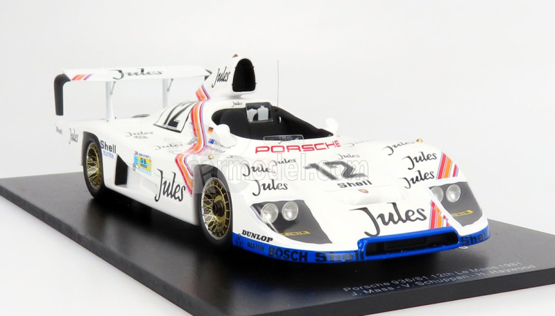 Spark-model Porsche 936/81 Team Porsche System N 12 24h Le Mans 1981 J.mass - V.schuppan - H.haywood 1:18 Bílá