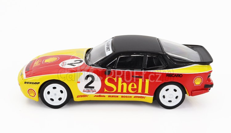 Spark-model Porsche 944 Shell N 2 Racing 1989 1:64 Žlutá Červená Černá