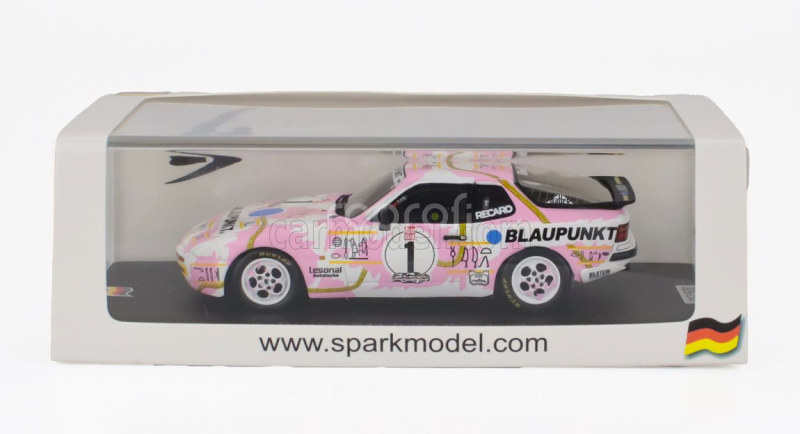 Spark-model Porsche 944 Turbo N 1 Cup 1987 1:43 Růžová Bílá