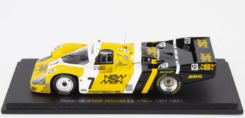 Spark-model Porsche 956 Lh Team New-man Joest Racing N 7 Winner 24h Le Mans 1985 K.ludwig - P.barilla - J.winter 1:43 Žlutá Černá