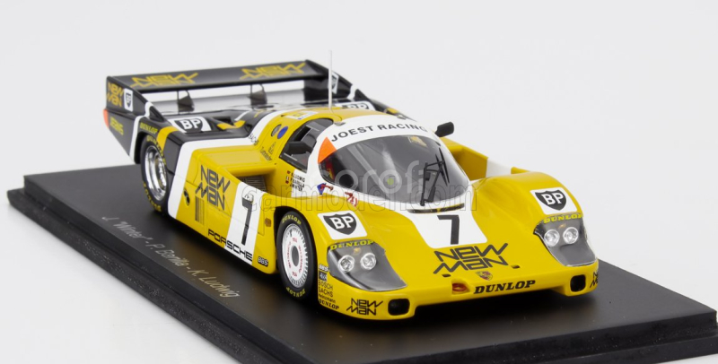 Spark-model Porsche 956 Lh Team New-man Joest Racing N 7 Winner 24h Le Mans 1985 K.ludwig - P.barilla - J.winter 1:43 Žlutá Černá
