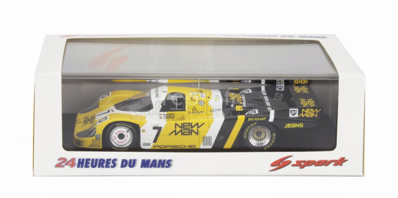 Spark-model Porsche 956 Lh Team New-man Joest Racing N 7 Winner 24h Le Mans 1985 K.ludwig - P.barilla - J.winter 1:43 Žlutá Černá