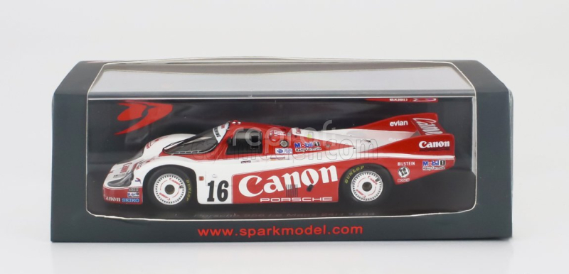 Spark-model Porsche 956 N 16 24h Le Mans 1984 Rene Metge - Nick Mason  - Richard Lloyd 1:43 Bílá Červená