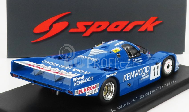 Spark-model Porsche 956b 2.6l Turbo Team Porsche Kremer Racing N 11 24h Le Mans 1984a.jones - V.schuppan - J.p.jarier 1:43 Blue