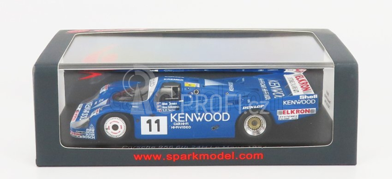 Spark-model Porsche 956b 2.6l Turbo Team Porsche Kremer Racing N 11 24h Le Mans 1984a.jones - V.schuppan - J.p.jarier 1:43 Blue