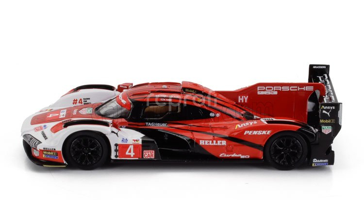 Spark-model Porsche 963 9rd 4.6l Turbo V8 Team Porsche Penske Motorsport N 4 24h Le Mans 2024 Mathieu Jaminet - Felipe Nasr - Nick Tandy 1:64 Červená Bílá Černá