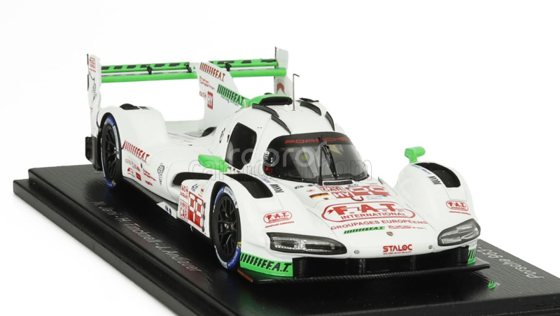 Spark-model Porsche 963 9rd 4.6l Turbo V8 Team Proton Competition N 99 24h Le Mans 2024 Neel Jani - Harry Tincknell - Julien Andlauer 1:43 Bílá Zelená