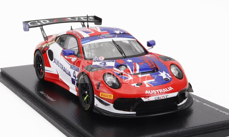 Spark-model Porsche 991 911 Gt3 R Team Australia N 4 Winner Fia Motorsport Games Gt Sprint Cup Paul Richard 2022 M.campbell 1:43 Červená Bílá