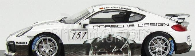 Spark-model Porsche Cayman Gt4 N 157 Clubsport 2015 J.marschlich - L.d.arnold 1:43 Bílá Černá