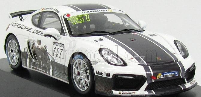 Spark-model Porsche Cayman Gt4 N 157 Clubsport 2015 J.marschlich - L.d.arnold 1:43 Bílá Černá