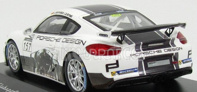Spark-model Porsche Cayman Gt4 N 157 Clubsport 2015 J.marschlich - L.d.arnold 1:43 Bílá Černá