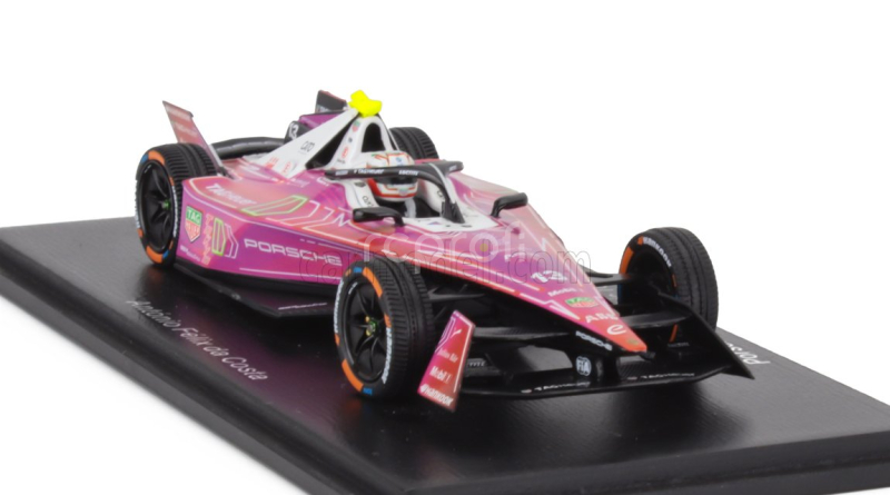 Spark-model Porsche Formula-e 99x Elctric Team Tag Hauer Porsche N 13 Tokyo E-prix 2023-2024 Antonio Felix Da Costa 1:43 Pink Black