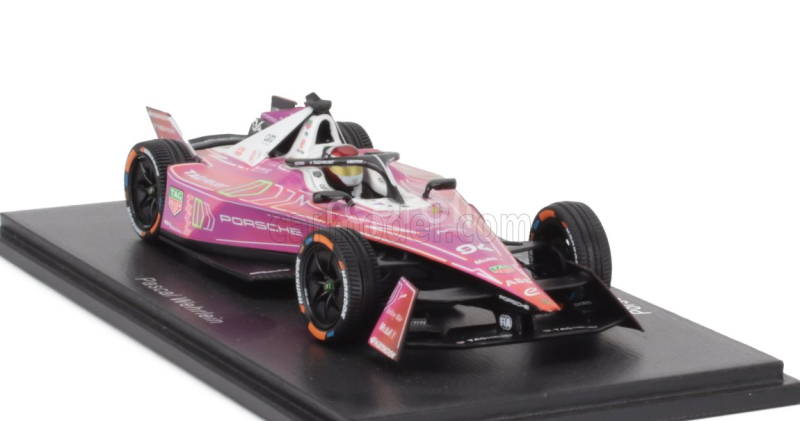 Spark-model Porsche Formula-e 99x Elctric Team Tag Hauer Porsche N 94 Tokyo E-prix 2023-2024 Pascal Wehrlein 1:43 Pink Black