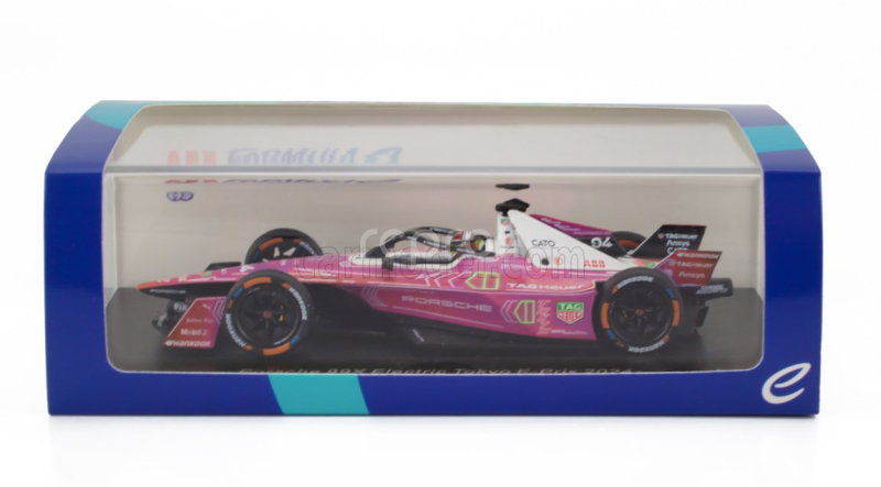 Spark-model Porsche Formula-e 99x Elctric Team Tag Hauer Porsche N 94 Tokyo E-prix 2023-2024 Pascal Wehrlein 1:43 Pink Black