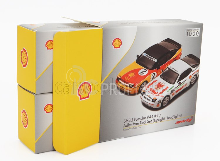 Spark-model Porsche Set 2x 944 Shell N 2 Racing + 944 N 0 Racing Turbo Cup 1989 1:64 Různé
